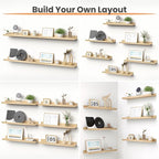 upsimples Floating Shelves for Wall, 23.6 Inch Shelves for Decor Storage Set of - Image 4