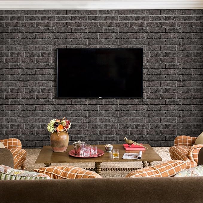 Commomy 3D Faux Brick Wallpaper Wall Tiles - Image 9