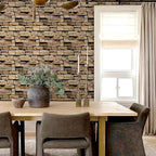 COMSTICKC Peel and Stick Faux Stone Wall Sticker Wall Panels, Not Real Stone - Image 6