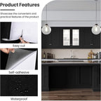 practicalWs Peel and Stick Wallpaper 15.7" x 118" Black Contact Paper - Image 6