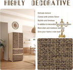 Amiya Grasscloth Brown Wallpaper Peel and Stick Faux Fabric Linen Contact Paper - Image 7
