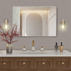 Abyssaly Taupe Peel and Stick Self Adhesive Wallpaper - Image 7