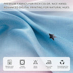 XiDi Curtains for Bedroom Decor, Rainbow Pink Purple/62/84 - Image 5