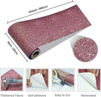 CRE8TIVE Glitter Wallpaper Border Peel and Stick Rose Gold Wallpaper Wall - Image 6