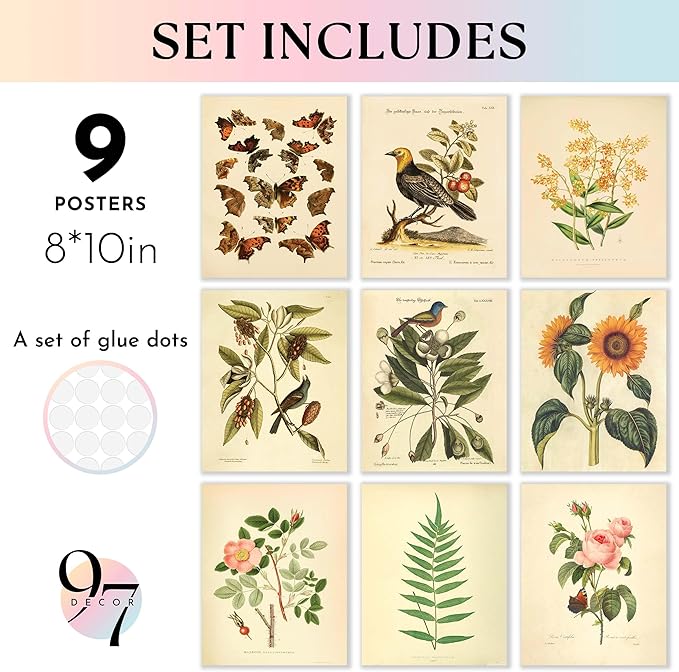 97 Decor Vintage Botanical Wall Art Decor - Image 2