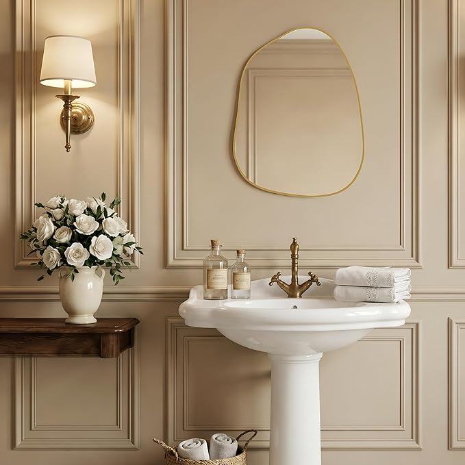 PERFNIQUE Irregular Wall Mirror Asymmetrical Mirror, Decorative Modern Wall - Image 5