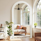 Antok Full Length Mirror 82"×44" Floor Mirror Standing Tall Mirror, Arched - Image 2