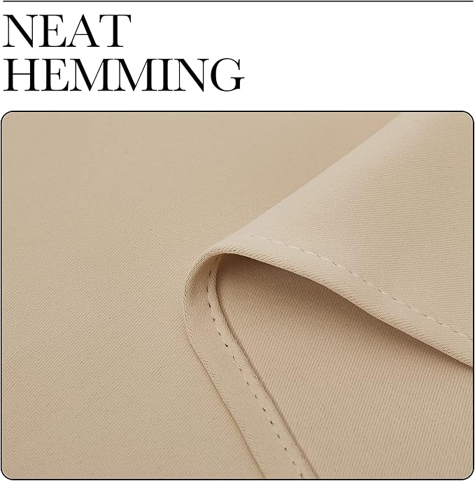 NICETOWN Bedroom Room Darkening Curtains, Biscotti Beige, 1 Pair, 55 inches by - Image 7