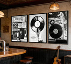 3Pcs Retro Music Poster Wall Art Fashion Black And White Photography Preppy - Image 4