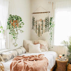 Artificial Eucalyptus Wall Decor Fake Greenery Leaves Stems Wall Hanging Plants - Image 2