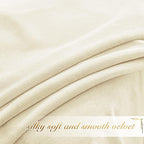 NICETOWN Ivory White Velvet Curtains 108" Length - Image 6