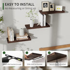 Marsmiles Wood Floating Shelves - Image 4