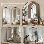 Antok Arched Full Length Mirror, Standing/Wall Hanging Large Mirror - Image 6
