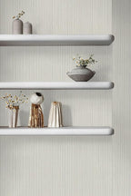 TANONE Beige Grasscloth Peel and Stick Textured Wallpaper 17.7'' x 118'' - Image 8
