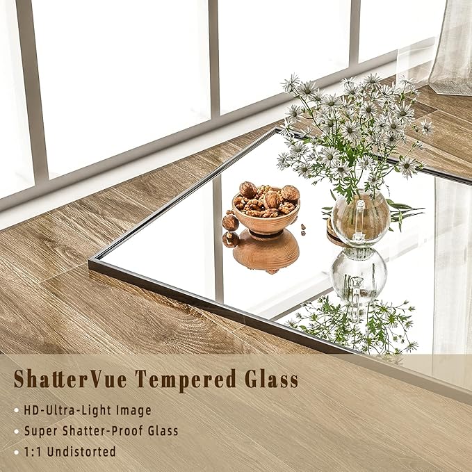 BEAUTYPEAK 76"x34" Rectangle Full Body Floor Mirrors, Full Length Mirror - Image 2