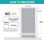 NICETOWN Room Dividers Curtain Screen Partitions, Patio Sliding Door Curtain - Image 5