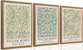 SYWENNOI Wood Framed Wall Art Print, Classic William Morris Floral Print by SYWENNOICanvasWallArt