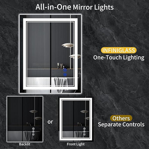 40"x32" LED Bathroom Mirror - Image 2