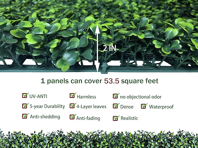 ODTORY Artificial Ivy Privacy Fence Wall Screen: 5.35FT X 10FT UV-Anti Faux - Image 3