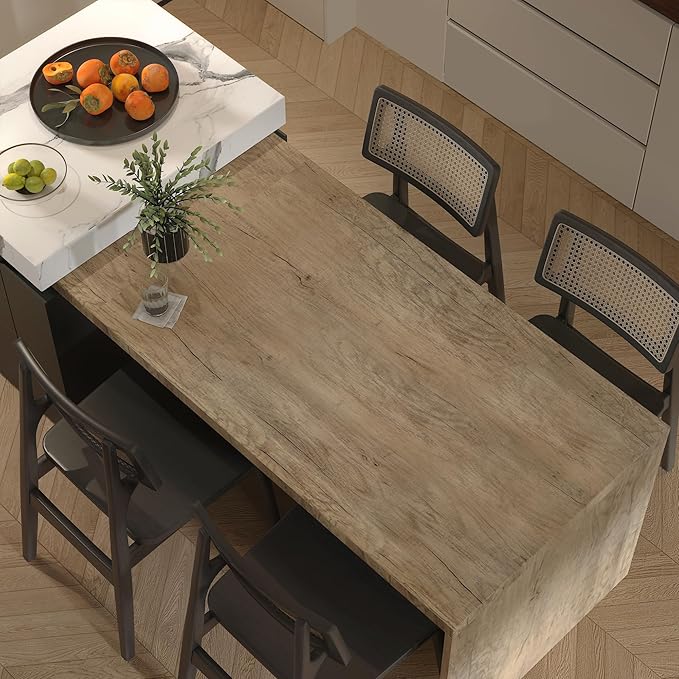 BOMENG Extra Wide Brown Wood Contact Paper Peel and Stick Wallpaper 24"x197" - Image 7