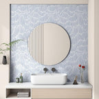Theper Blue Wallpaper 17.3"×118" Modern Striped Peel and Stick Wallpaper Boho - Image 5