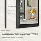 Briivue 24x36 Inch Black Bathroom Mirror - Image 5