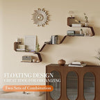 Sttoraboks Floating Wall Shelves Set of 3, Metal Mounted Shelf - Image 8