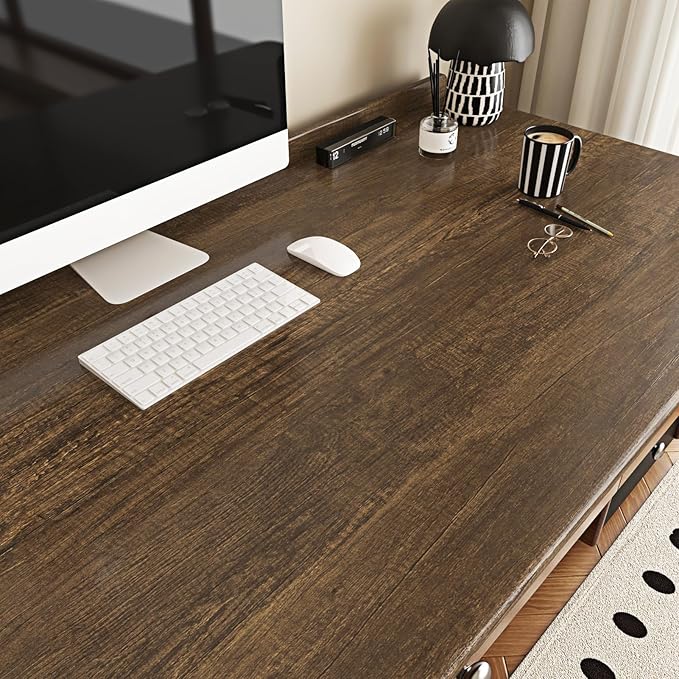 WESTICK 24"x394" Large Brown Wood Contact Paper Kitchen Countertop Peel and - Image 2