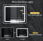 72"x32" LED Bathroom Mirror - Image 2
