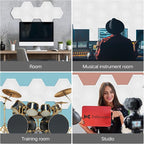 22 Pack Self-Adhesive Acoustic Panels 12" X 10" X 0.4" - Image 6