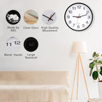 OceeK Wall Clock, Silent Non-Ticking, Modern Small Wall Clocks 8 Inch, Quality - Image 6