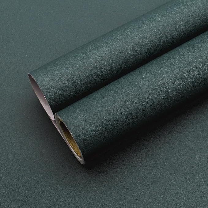 Yancorp 16"x394" Matte Emrald Green Peel and Stick Wallpaper Removable Contact by YancorpHomeDecor
