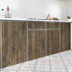 WESTICK Wood Countertop Wallpaper 394" x 15.8" Vintage Brown Wood Contact Paper - Image 3