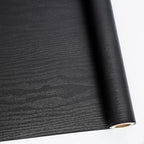 Abyssaly 23.6" X 118" Black Wood Peel and Stick Wallpaper by Abyssaly