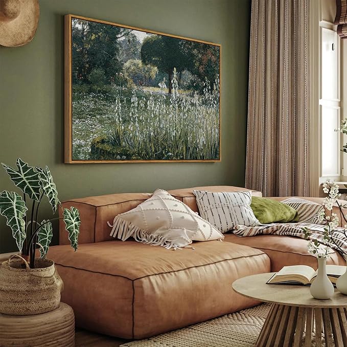 InSimSea Framed Canvas Wall Art Vintage Decor, Landscape Wall Art Home Decor - Image 3