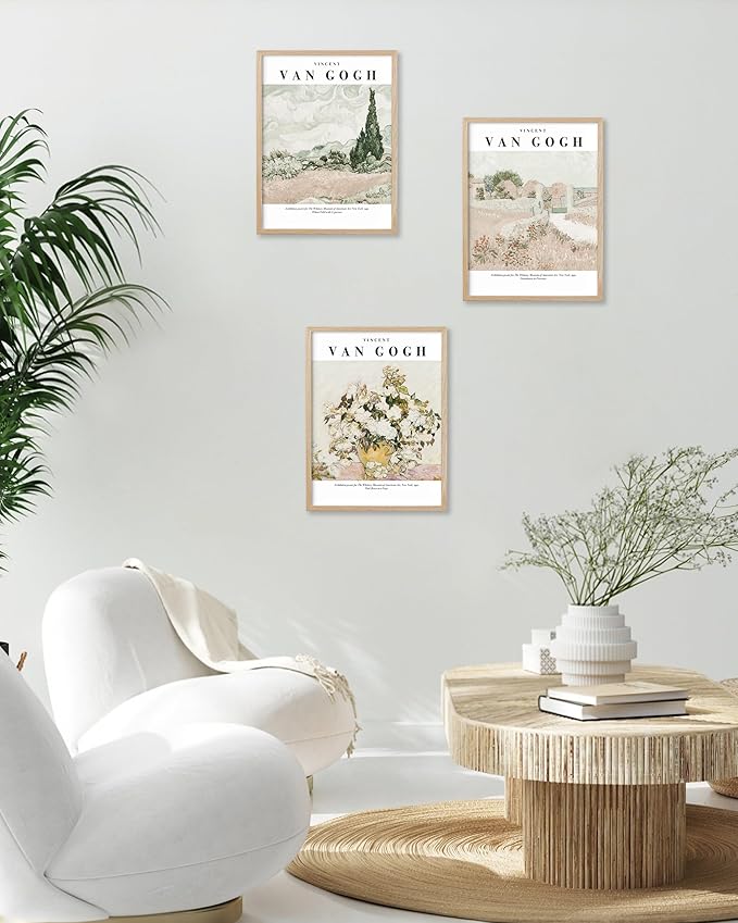 HesenDot Unframed Vintage Van Gogh Exhibition Posters Set of 3, French Country - Image 6