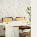 Ismoon Floral Wallpaper Peel and Stick Vintage Beige Stick on Wall Paper French - Image 3