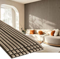 EVERECO 6 Pack Wood Slat Acoustic Wall Panels 92.5" × 7.87", 3D Sound Absorbing by Unknown