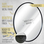 HBCY Creations Round Mirror, Living Room and More, Modern Minimalist Mirror - Image 5