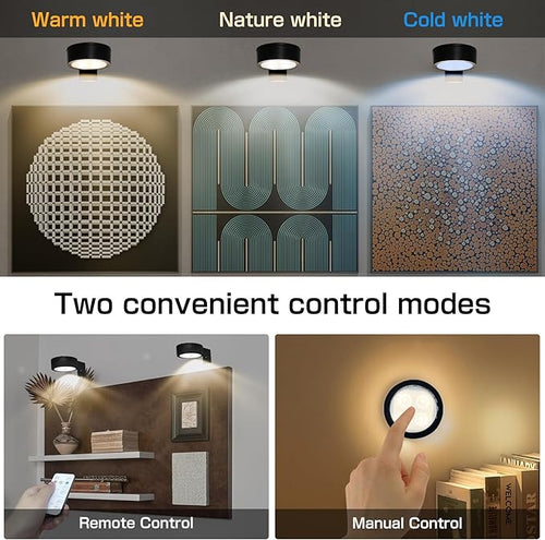 2-Pack Picture Light for Paintings Battery Operated Art Light - Image 2