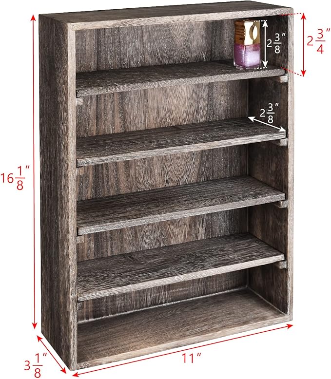 Ikee Design Wooden Wall-Mounted Display Shelves Rack - Image 3