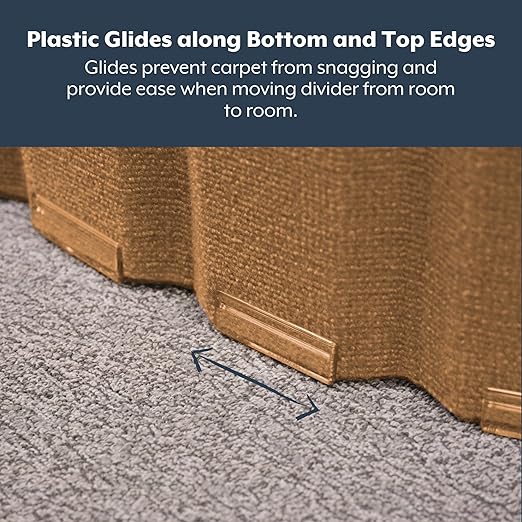 Angeles, Quiet Divider with Sound Sponge 48" x 6' Wall in Natural Tan, - Image 8