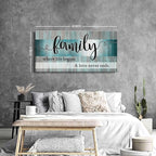 Teal Family Wall Art Family Signs - Image 6