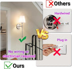 YHCDLAMP Battery Operated Wall Sconce Set of 2, Rechargeable Wall Sconce - Image 6