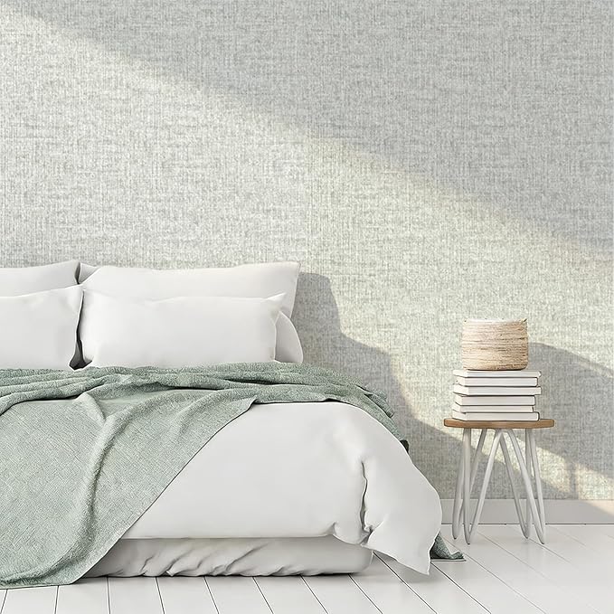 Grasscloth Peel and Stick Wallpaper, Waterproof Self Adhesive Removable Vinyl - Image 2