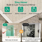 TokeShimi 48x36 Frameless Bathroom Mirror - Image 3