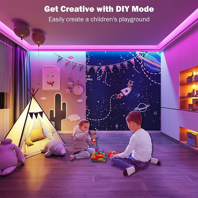Leeleberd 65.6 ft Led Lights for Bedroom - Image 5
