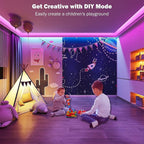 Leeleberd Led Lights for Bedroom 100 ft Music Sync Color Changing RGB Led Strip - Image 5