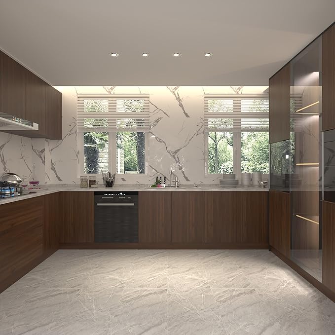 BOMENG Large Walnut Wood Wallpaper Peel and Stick Matte 48"x354" Dark Brown - Image 6