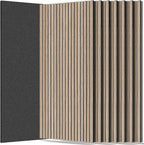 RITOLLO 8 Packs Acoustic Panel 47.2"×23.6" Sound Absorbing Slat Wall Panels by Ritollo